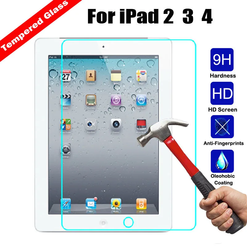 50 PCS Tempered Glass Screen Protector For iPad 5 6 Air 1 2 3 4 Mini 2017 2018 Pro 9.7 10.5 Tablet | Компьютеры и офис