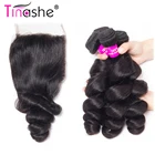 Волосы Tinashe, свободные волнистые пряди с застежкой, малазийские пряди волос с застежкой, человеческие волосы без повреждений, 3 пряди застежкой