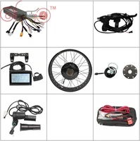 eu duty free 36v 48v 1200w fat tire ebike conversion kits 175 190mm electric bicycle rear hub wheel 20 24 26 lcd3 controller