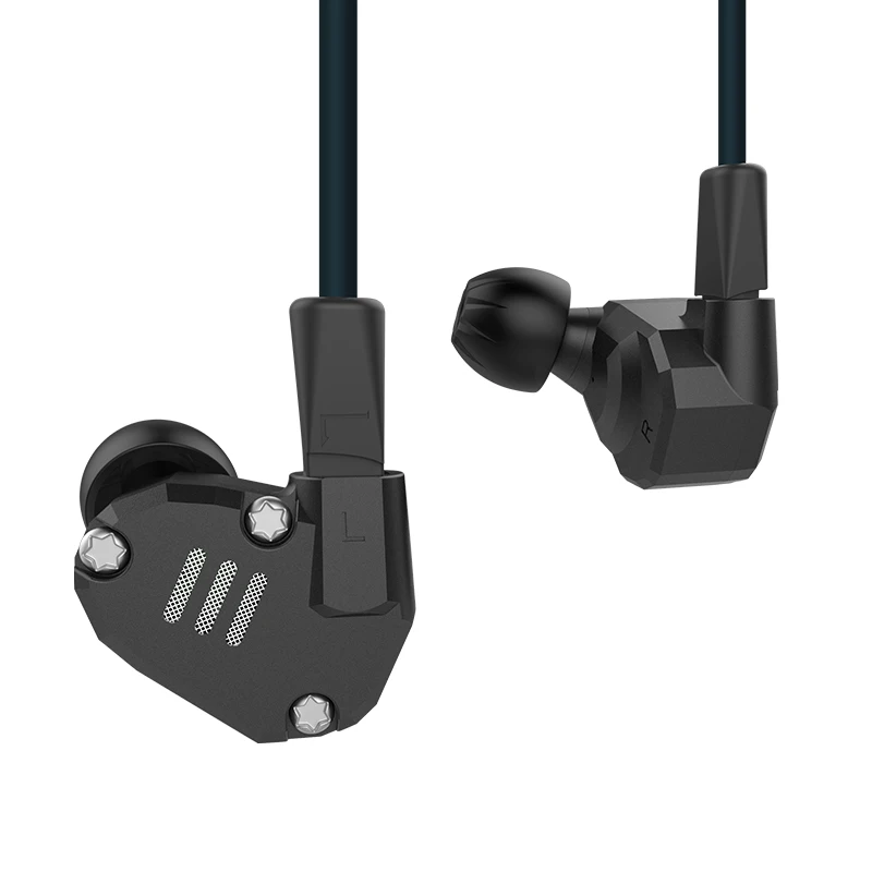 Плотным верхним ворсом KZ ZS6 2BA + 2DD Гибридный привод в ухо наушники Hi-Fi гарнитура с