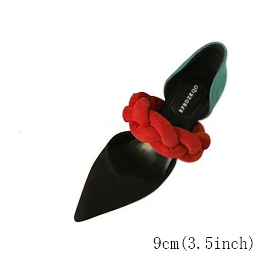 Wine Red 9cm Scarpin/3 дюйма; женские босоножки с острым носком и необычным замшевым ремешком; обувь на высоком каблуке; туфли-лодочки mary jane на шпильке; уникальный цвет красного вина; Размер 33 - Цвет: Wine Red 9cm