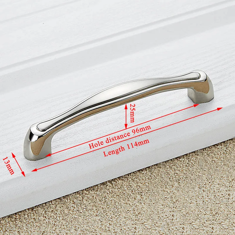 Handle-6629-96 KAK 5 шт., современные ручки для шкафа из цинкового сплава, кухонные дверные ручки для выдвижных ящиков, ручки для шкафа, ручки для мебели - Цвет: Handle-6629-96