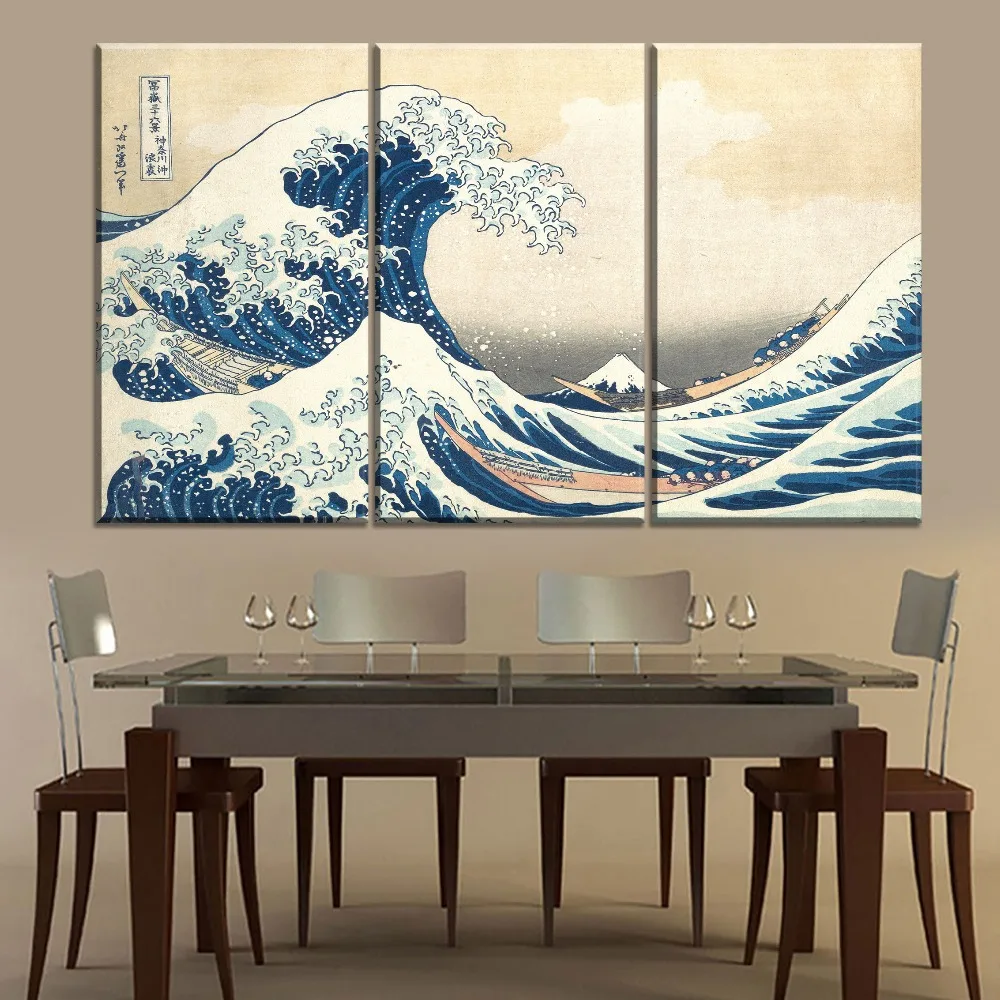 Современный Ресторан Настенный декор 3 Панель модульный Стиль известный