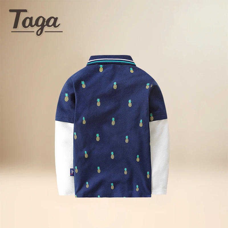 Taga/2017 хлопковое поло Рубашки для мальчиков высокое качество Обувь разноцветные