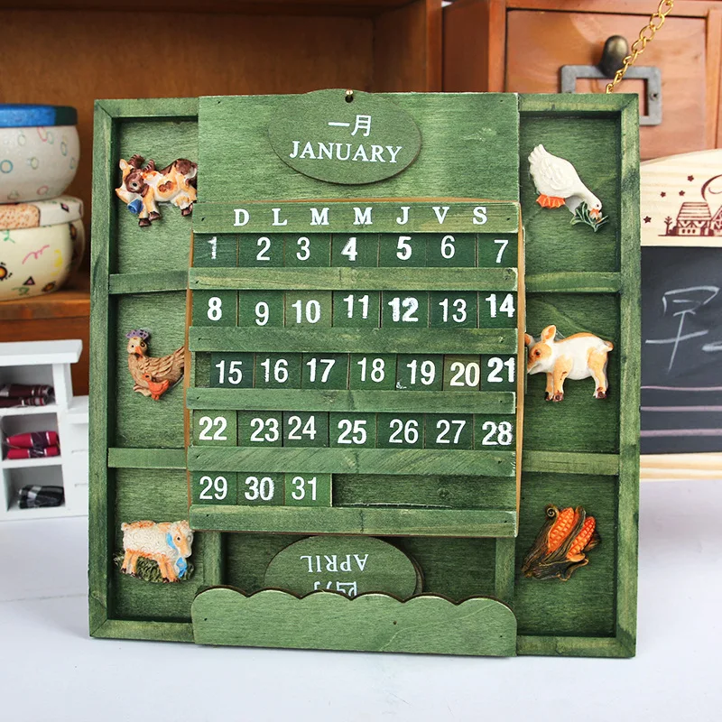 Креативный деревенский стиль двуязычный подвесной ручной деревянный игрушечный