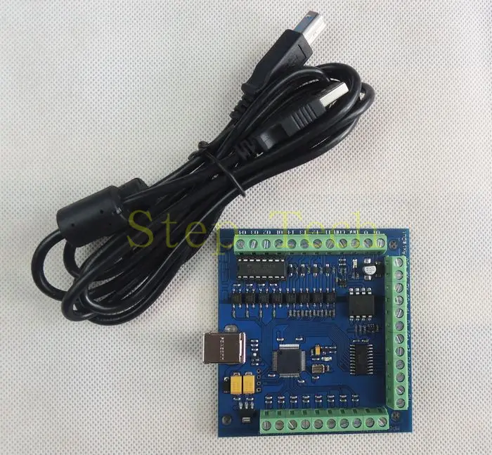 100 кГц mach3 usb 4 осевой контроллер шагового двигателя карта USB CNC движения breakout плата