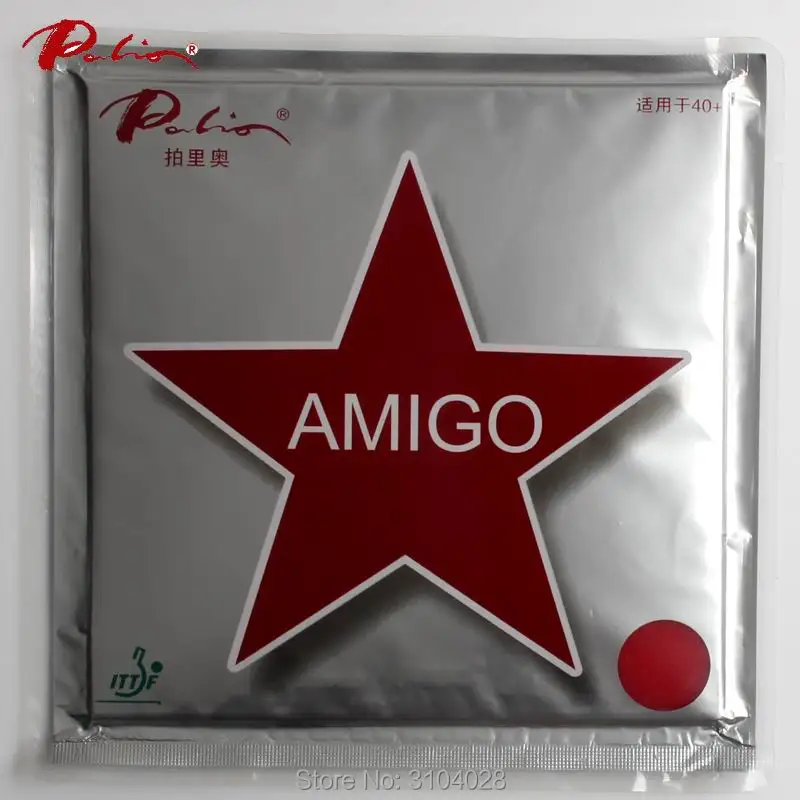 Palio official 40 + AMIGO маленькие липкие резиновые колпачки для настольного тенниса