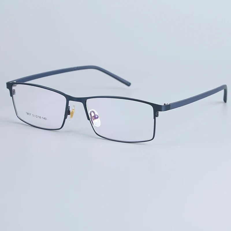 RS7807 blue SOZOTU оправа для очков Мужская компьютерная оптическая с диоптрией близорукость сталь с прозрачным объективом очки Рамка для мужчин SZ7807 - Цвет оправы: RS7807 blue