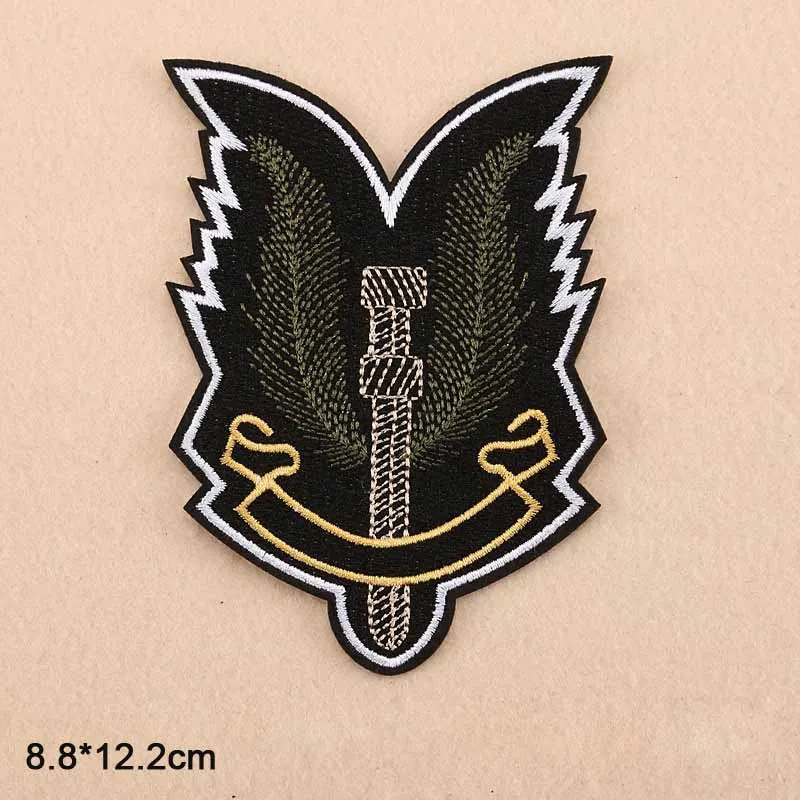Серый цвет с красноватым отливом Ace Punk, миф, череп, скелет, покер, грим, жнец,, железная вышитая одежда, нашивка для одежды, одежда для мальчиков и девочек - Цвет: Серый цвет с красноватым отливом