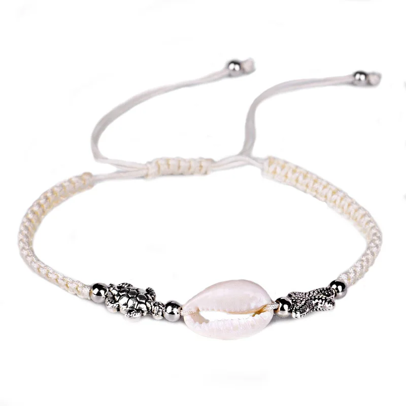 Boho031 натуральный бисер браслет для женщин Морская звезда черепаха с подвесками