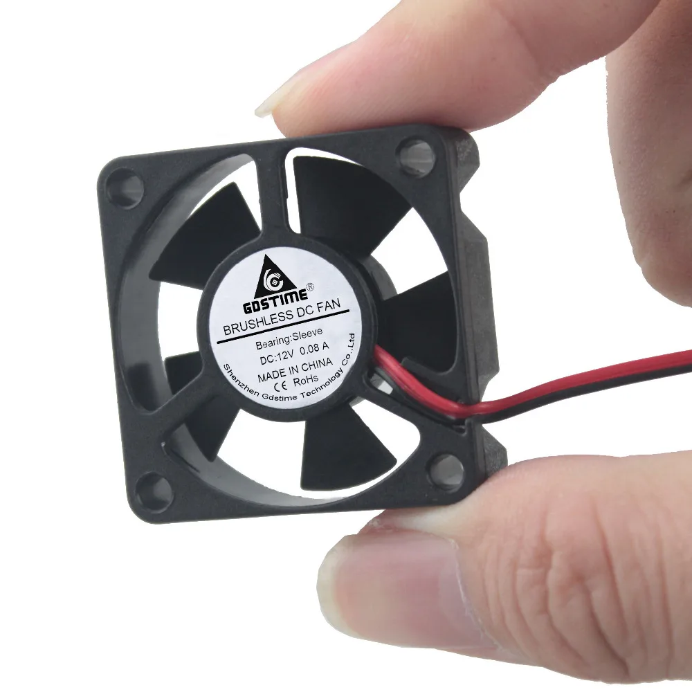 

Gdstime 2 Pieces 35mm 12V 2Pin Small Brushless DC Cooling Fan 35x35x10mm 3510 Micro Cooler 35mmx35mmx10mm