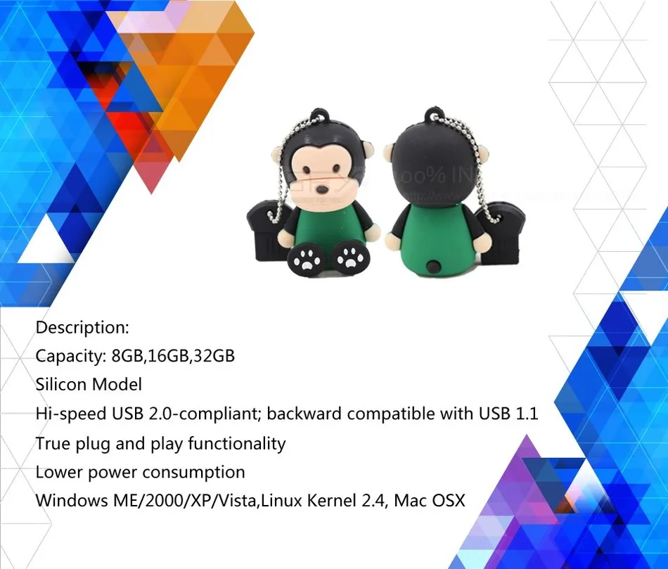 Biyetimi Usb флеш-накопитель, реальная емкость, высокая скорость, мультяшная память, Usb 8 ГБ, 16 ГБ, 32 ГБ, флеш-накопитель, флешка, Usb карта памяти для ПК