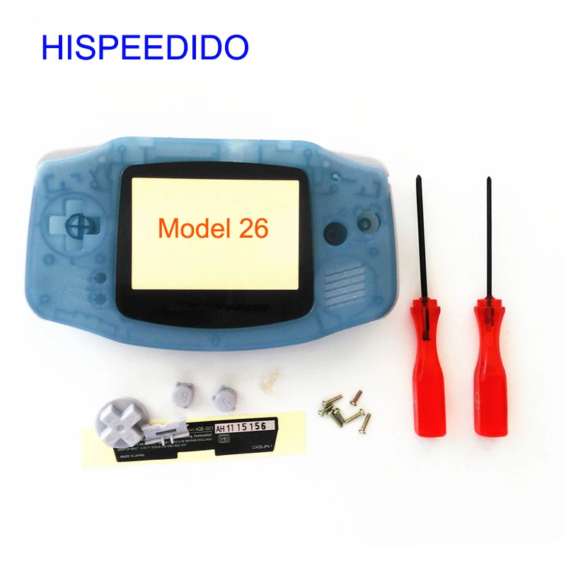 Чехол hisedido для Gameboy Advance желтый зеленый и синий светится в темноте пластиковый