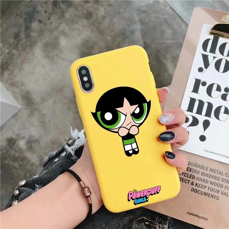 Y-5748 Powerpuff girls buttercup bubbles мягкий силиконовый карамельный цвет чехол для мобильного телефона для iPhone 11 X XR XS MAX 6 7 8 plus 6s - Цвет: Y-5748