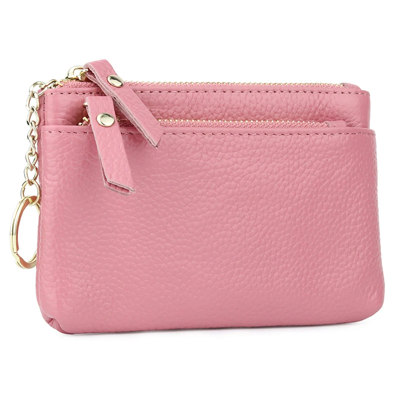 COMFORSKIN Premium 100% Cowhide Leather Zipper Coin Purses Hot Fashion Brand Design Women Wallets Factory Price Direct Selling