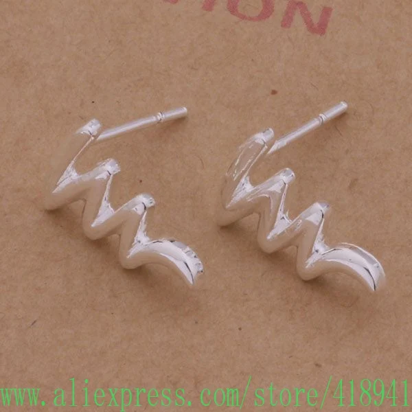 Посеребренные серьги посеребренные модные ювелирные изделия великолепная