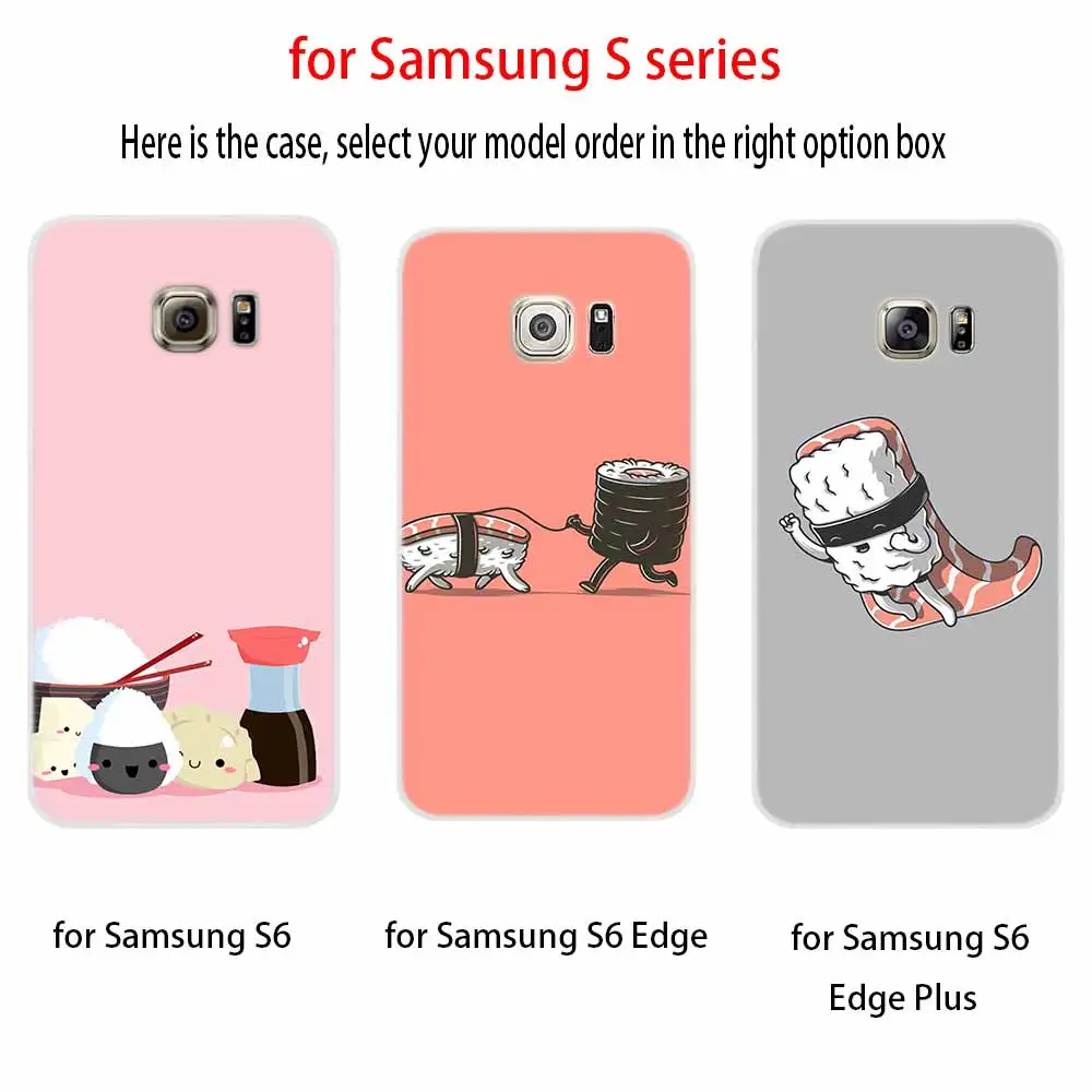 Чехол для телефона с узором Samsung Galaxy S8 S9 S10 S20 S21 Plus чехол S10E S7 Edge Uitra keep calm eat суши |