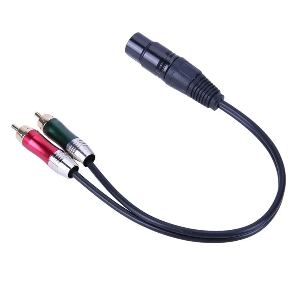 RCA папа 2 XLR 3 Pin Мужской Женский аудио кабель усилитель смесительная втулка AV
