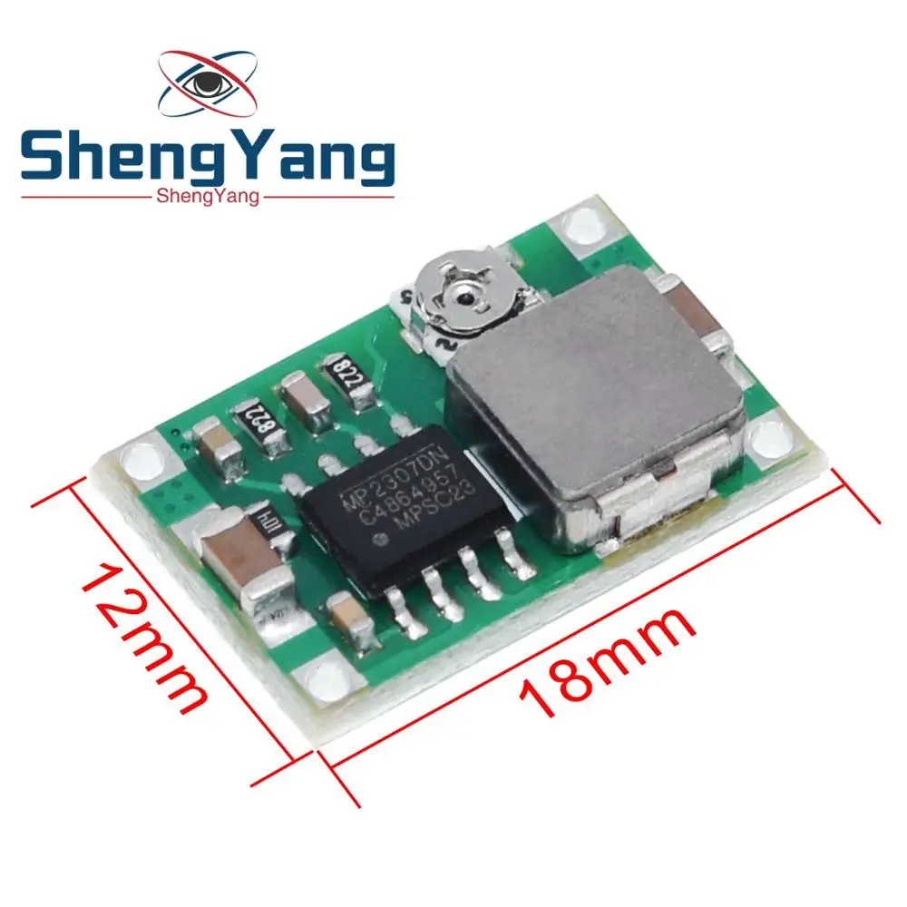 1 шт. Шэньян Mini360 DC-DC/DC понижающий преобразователь подпушка модуля 4,75 в-23 в до 1 V-17 в 17x11x3,8 мм SG125-SZ