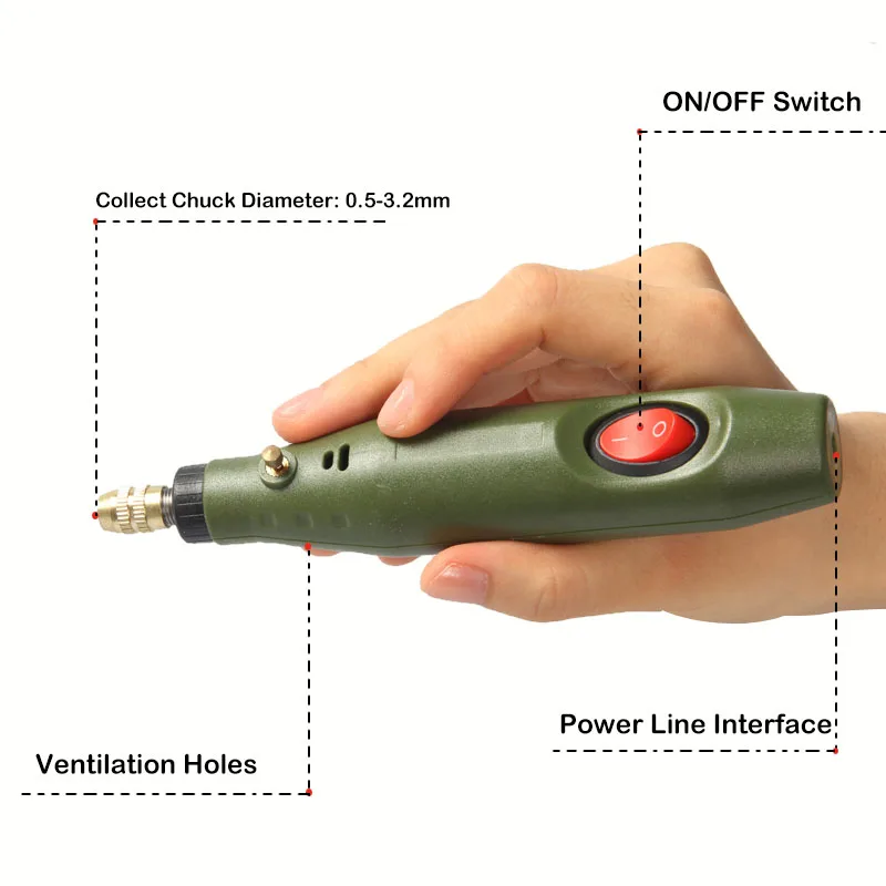 Tenwa мини электрический шлифовальный набор электрическая дрель шлифовальная