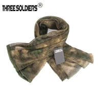 outdoor tactical camouflage protect blowing sand scarves tactical mesh scarf sniper face veil camping hunting scarve