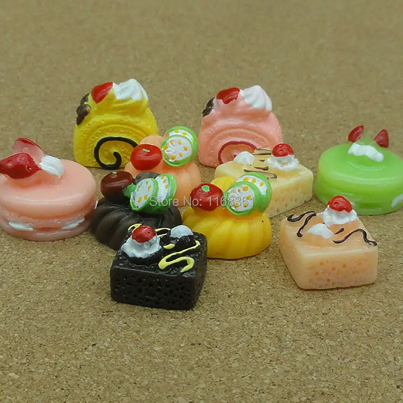 5 шт./лот полимерные Кабошоны разных размеров с изображением Фруктов лимона