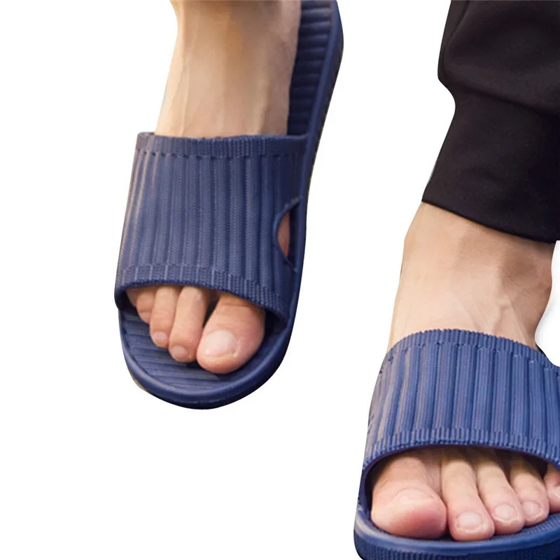 Мужская обувь Вьетнамки Сезон лето Englon Простые Нескользящие Тапочки Мужские