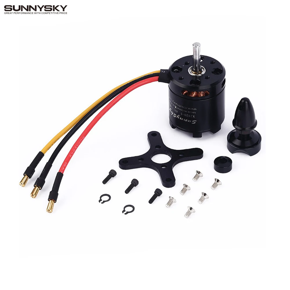 1 шт. бесщеточный двигатель Sunnysky X2820 800KV 920KV 1100KV для радиоуправляемого вертолета