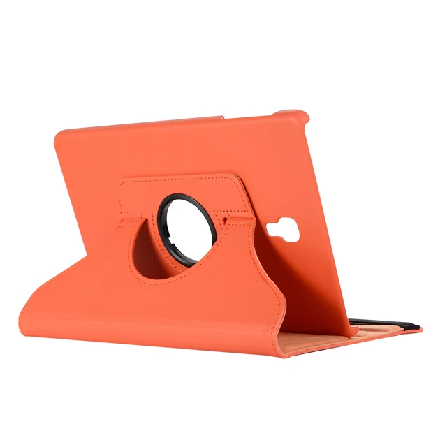 Orange Вращающийся на 360 чехол для samsung Galaxy Tab A 10,5 SM-T590 T595 T597 чехол-подставка из искусственной кожи для samsung Galaxy Tab A 10,5 чехол - Цвет: Orange