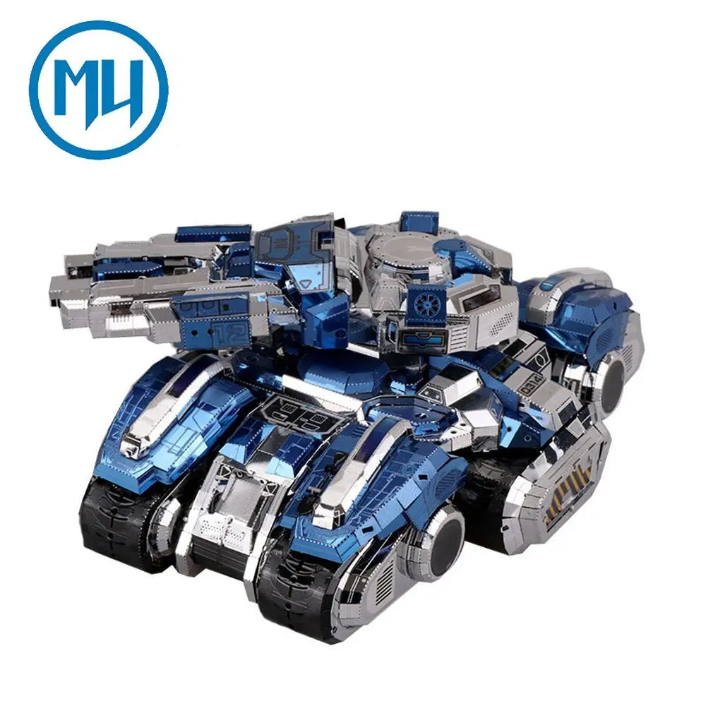 

Металлический 3D-пазл MU 2017, модель осадного танка, наборы для сборки своими руками, лазерная вырезка 3D, коллекционная игрушка, подарок