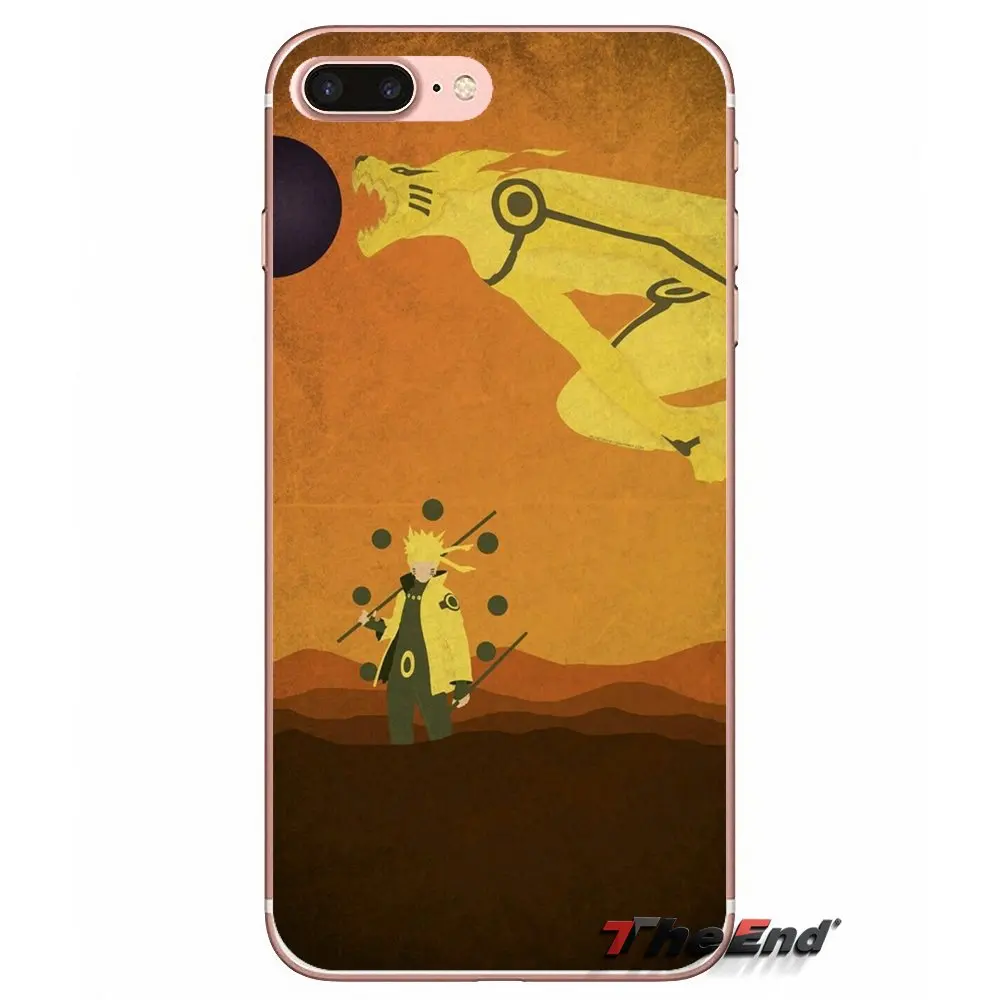 For Huawei G7 G8 P7 P8 P9 Lite Honor 4C 5X 5C 6X Mate 7 8 9 Y3 Y5 Y6 II 2 Pro 2017 Cute Kurama Naruto Minimal Soft Phone Case | Мобильные