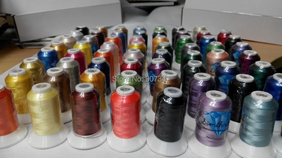 63 шт. конусные нитки для машинной вышивки Brother colors 500 м|machine embroidery thread|embroidery threadcone
