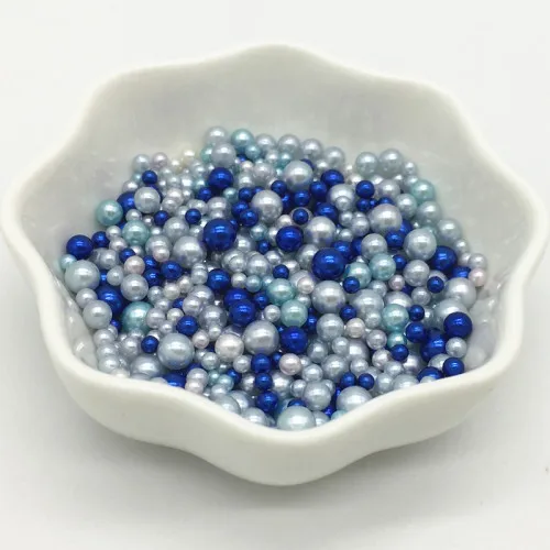 Mix color dark blue 2/3/4/5 мм Мульти Размеры вариант около 500 шт./лот случайная смесь цветов, не требующие отверстия в ухе, жемчуг Круглые бусины для рукоделия украшение для альбома - Цвет: Mix color dark blue