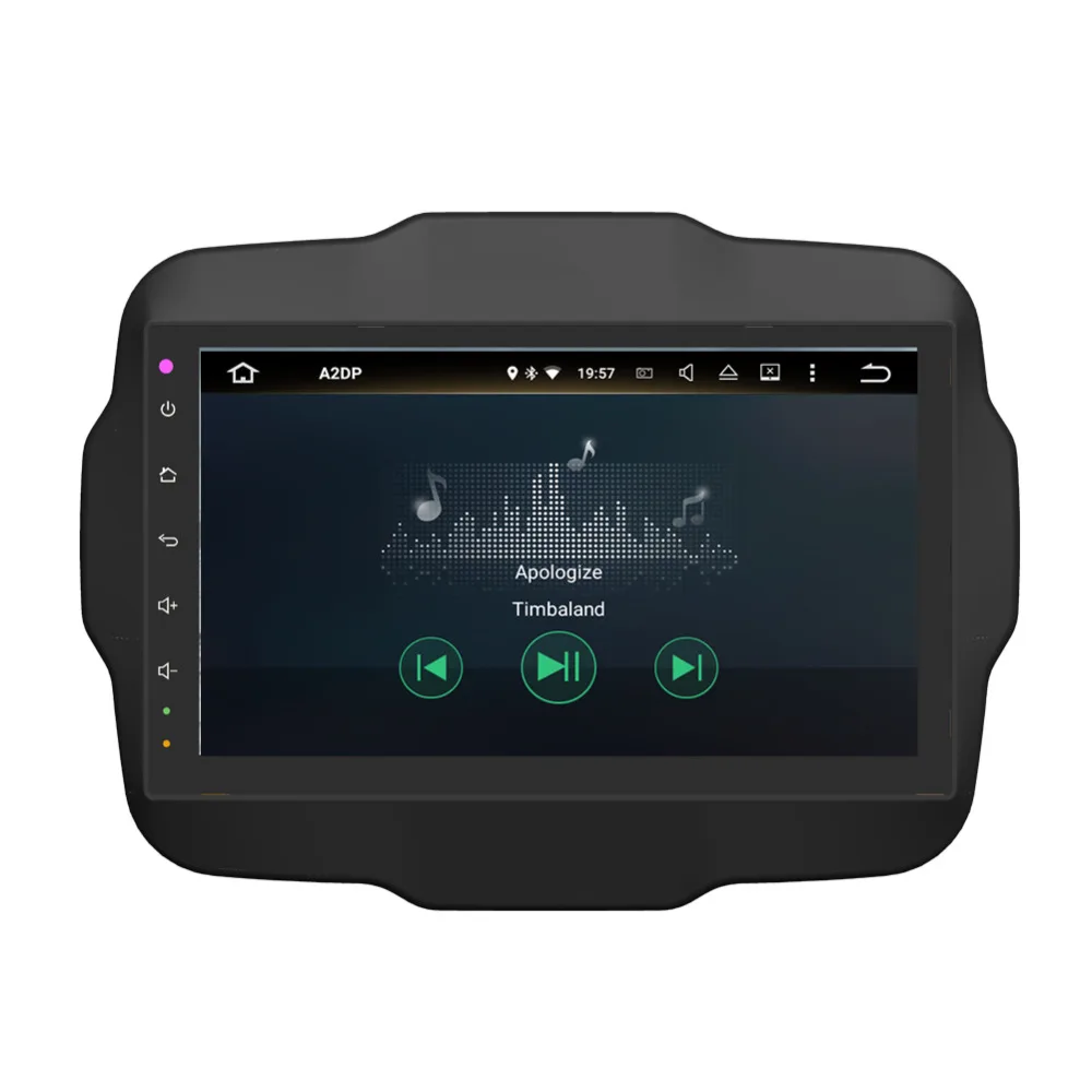 10 1 дюймов 4 Гб ОЗУ Android 8 0 IPS экран Автомобильный GPS навигатор для Jeep Renegade 2015 видео