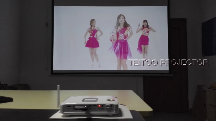 Портативный Проектор для Домашнего Кинотеатра 3D 4 К Android Dual Wifi Сенсорная Панель