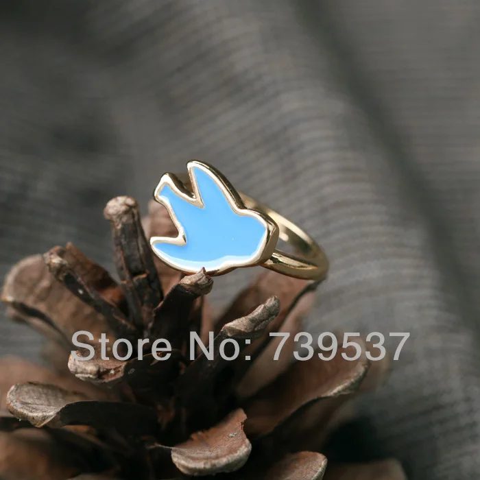 Уникальный стиль красочные птицы эмаль обручальное кольцо|engagement ring|ring stylering ring |