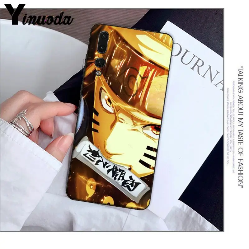 Умный чехол Yinuoda Naruto черный мягкий для телефона Huawei P9 P10 Plus Mate9 Mate10 Lite P20 Pro Honor10 View10 |