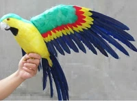 large 45x60cm colourful feathers parrot bird model spreading wings parrot handicraft prophome garden decoration gift p0910