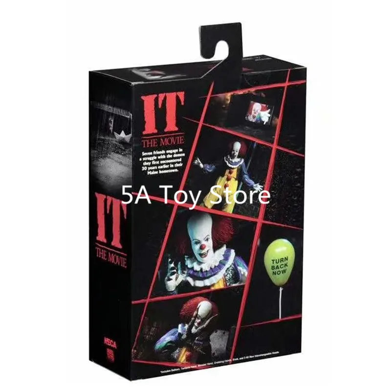Экшн-фигурка клоуна Стивена Кинга NECA IT из фильма пеннивайз Джокер 1990