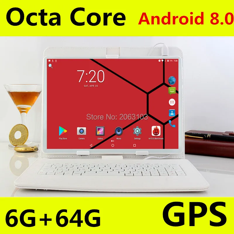 Google Android 8 0 10 дюймовый планшет с восьмиядерным процессором 3G 4G FDD LTE 6 ГБ ОЗУ 64 Гб ПЗУ