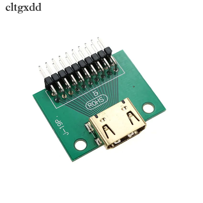 Cltgxdd 1 шт. позолоченный HDMI 19Pin тестовый разъем Jack 19 Pin адаптер тестовая плата с