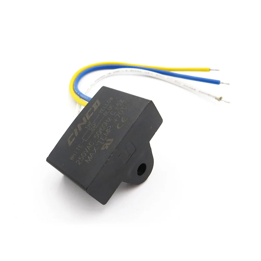 CBB61 1 мкФ + 2 250 V 3 провода КОНДЕНСАТОР моторного двигателя Электрический