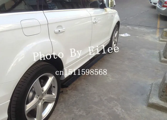 Подходит для Audi Q7 2006 2007 2008 2009 2010 2011 2012 2013 2014 2015 алюминиевая электрическая подножка