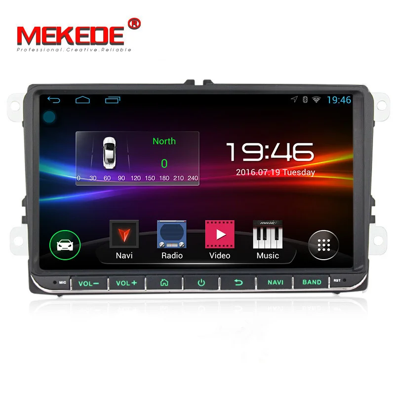 car dvd G 9 дюймов Android HD1024* 600 автомобильный радио мультимедиа для Volkswagen Skoda Octavia golf 5 6 touran passat B6 polo tiguan gps навигация - Цвет: car dvd G