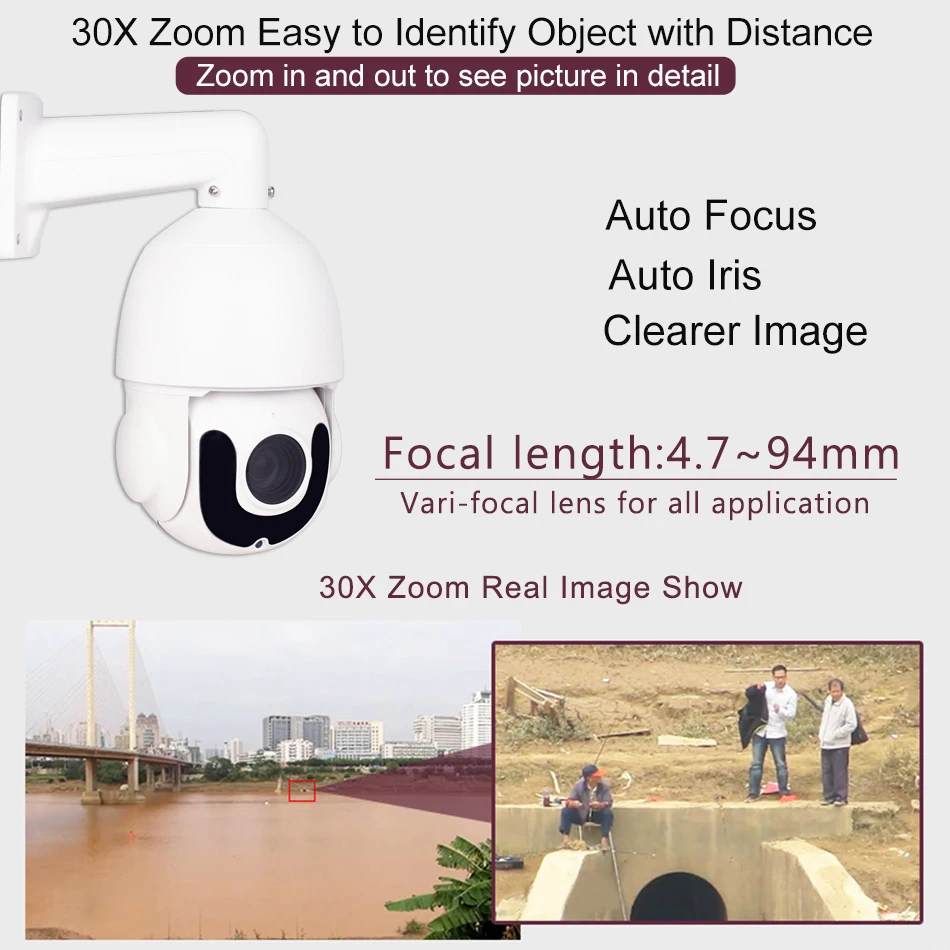 4 дюймовая мини камера 5 Мп PTZ H.265 2MP 30X ZOOM мегапикселей POE 1080P сетевая ip IR 150M Starlight ONVIF