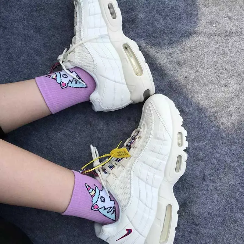 Мужские и женские Короткие хлопковые носки для отдыха Носки с рисунком лошади