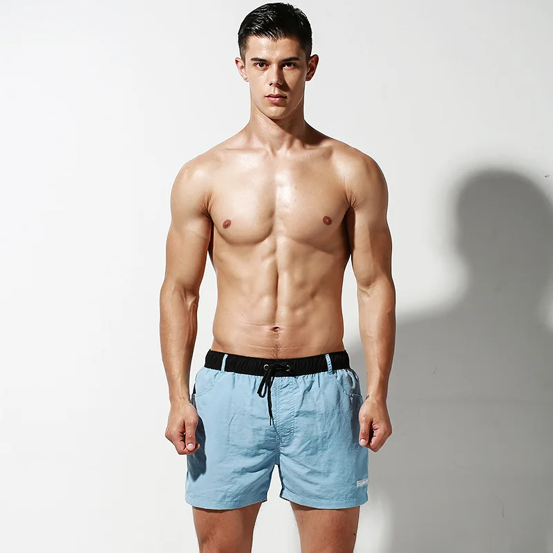 

New Swim Shorts Men Swimwear Trunk Mens Swimming Shorts Mesh Liner Beach Boardshorts Surf Short Mens Board Sport Bathing Suit