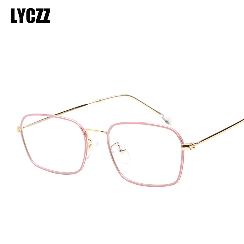 LYCZZ мужские и женские очки из сплава винтажные унисекс модные трендовые