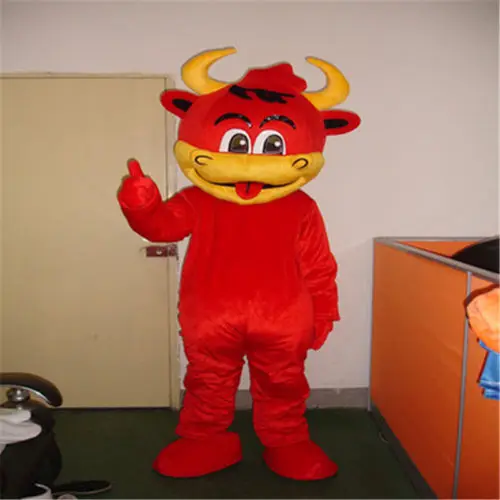 

Halloween Cute Cow Mascot Costume Suits Animal Cosplay Party Dress Adults