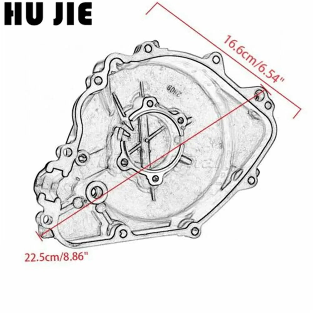 Для Honda CBR929RR 2000 2001 CBR954RR 2002 2003 CBR 929 954 RR крышка статора двигателя мотоцикла черная